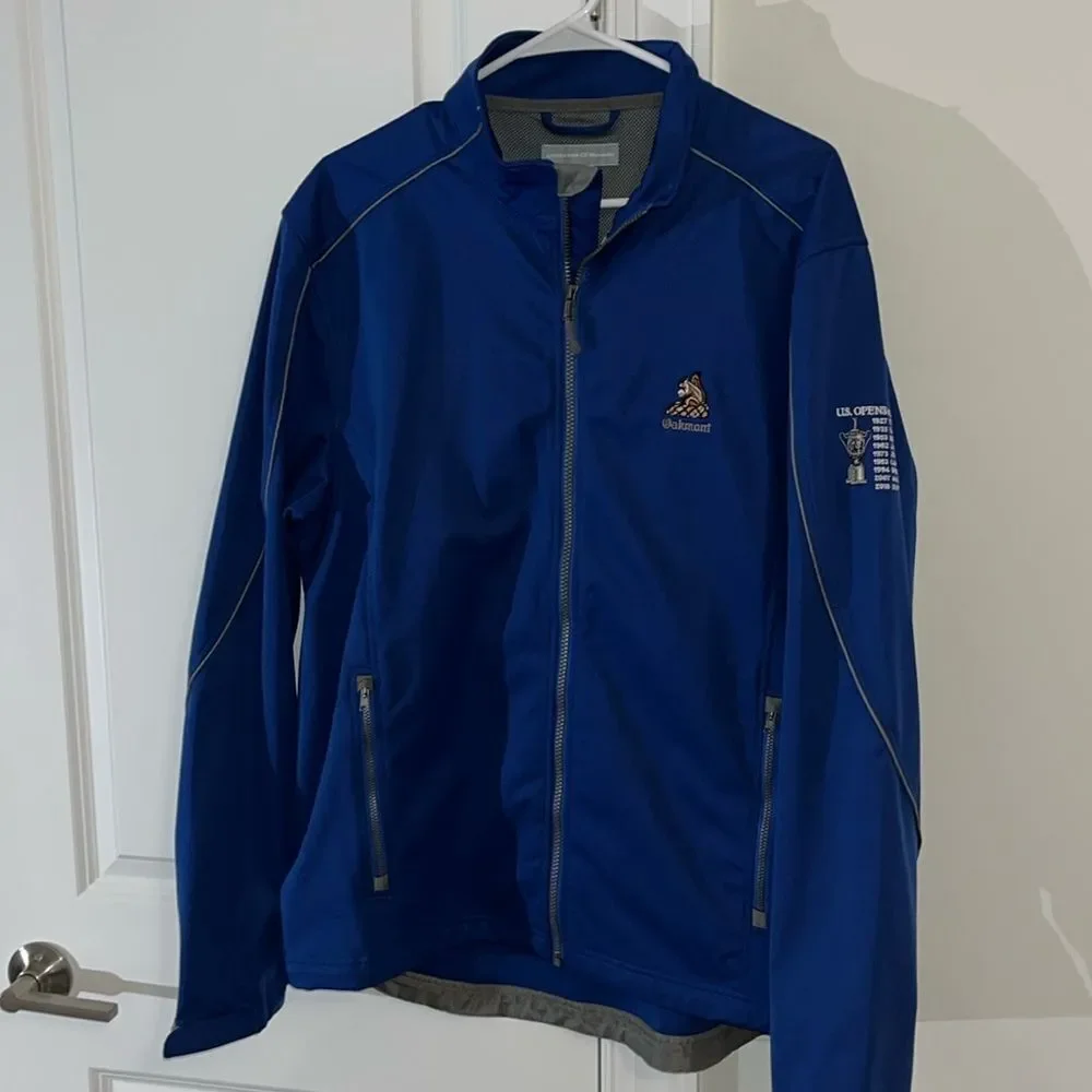 Duke Royal Blue Jacket CB Weathertec Vented List of US Open Winners Oakmont, PA